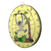 Toevallige afbeelding van de gibbon-cartoon dartbord (Voorkant Rechts)