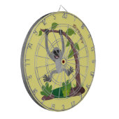 Toevallige afbeelding van de gibbon-cartoon dartbord (Voorkant Links)