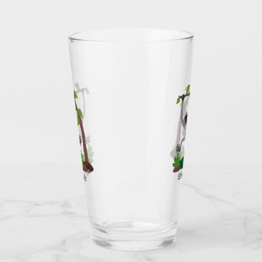 Toevallige afbeelding van de gibbon-cartoon glas (Links)