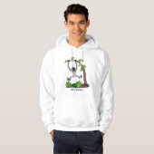 Toevallige afbeelding van de gibbon-cartoon hoodie (Voorkant volledig)