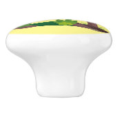 Toevallige afbeelding van de gibbon-cartoon keramische knop (Zijkant)