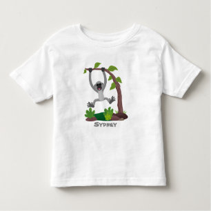 Toevallige afbeelding van de gibbon-cartoon kinder shirts