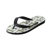 Toevallige afbeelding van de gibbon-cartoon kinder teenslippers (Schuin)