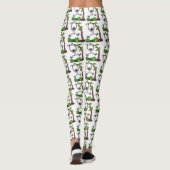 Toevallige afbeelding van de gibbon-cartoon leggings (Achterkant)