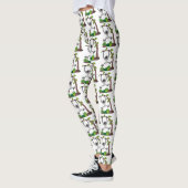Toevallige afbeelding van de gibbon-cartoon leggings (Links)