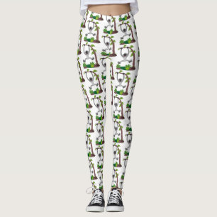 Toevallige afbeelding van de gibbon-cartoon leggings