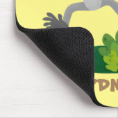 Toevallige afbeelding van de gibbon-cartoon muismat (Hoek)