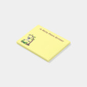 Toevallige afbeelding van de gibbon-cartoon post-it® notes (Schuin)