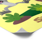 Toevallige afbeelding van de gibbon-cartoon poster (Hoek)