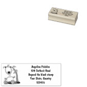 Toevallige afbeelding van de gibbon-cartoon rubberstempel (Gestempeld)