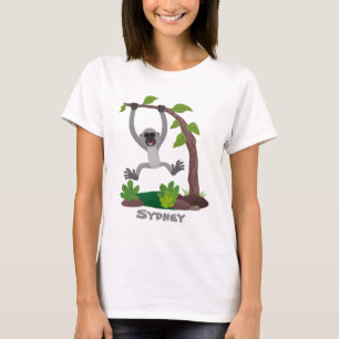 Toevallige afbeelding van de gibbon-cartoon t-shirt