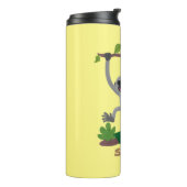 Toevallige afbeelding van de gibbon-cartoon thermosbeker (Gedraaid links)