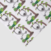 Toevallige afbeelding van de gibbon-cartoon tissuepapier (Detail)