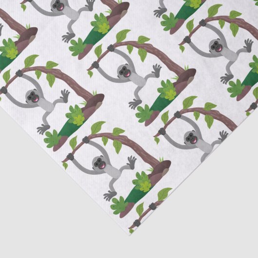 Toevallige afbeelding van de gibbon-cartoon tissuepapier (Detail)