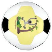 Toevallige afbeelding van de gibbon-cartoon voetbal (Gedraaid)