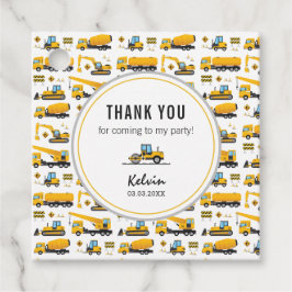 Toevallige dank voor het thema vrachtwagenbouw bedankjes labels