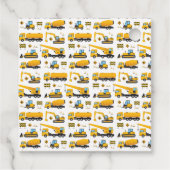 Toevallige dank voor het thema vrachtwagenbouw bedankjes labels (Achterkant)