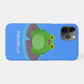 Toevallige groene kikker cartoon illustratie Case-Mate iPhone case (Achterkant (horizontaal))