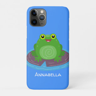 Toevallige groene kikker cartoon illustratie Case-Mate iPhone case