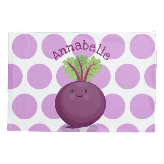 Toevallige illustratie van de paarse bietenteelt kussensloop (Achterkant)