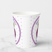 Toevallige illustratie van de paarse bietenteelt papieren bekers (Rechts)