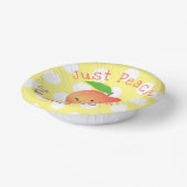 Toevallige perzikzomerillustratie cartoon papieren kommen (Gebogen)