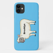 Toevallige schaapse cartoon Case-Mate iPhone case (Achterkant)