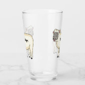 Toevallige schaapse cartoon glas (Links)