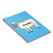 Toevallige schaapse cartoon notitieboek (Rechterzijde)