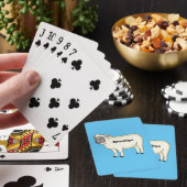 Toevallige schaapse cartoon pokerkaarten (Insitu)
