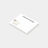 Toevallige schaapse cartoon post-it® notes (Schuin)