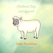 Toevallige schaapse cartoon raamsticker (Vel 3)