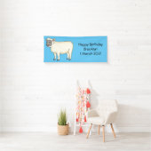 Toevallige schaapse cartoon spandoek (Insitu)