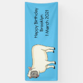 Toevallige schaapse cartoon spandoek (Verticaal)