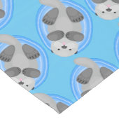 Toevallige zee otter cartoon illustratie korte tafelloper (Hoek)