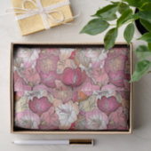 Toevalpapier voor Bourgogne en roze hibiscus Tissuepapier (Geschenk)