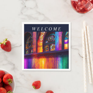 Toevluchtsoord   Regenboogkerk Kunst Aangepast Servet