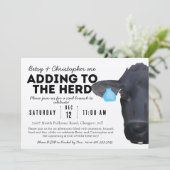 Toevoegen aan de kudde! Koe Ranch Boerderij Baby s Kaart (Staand voorkant)