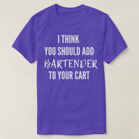 Toevoegen aan Kart Bartender T-shirt (Design voorkant)