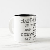 TOEVOEGEN aan OCD Tweekleurige Koffiemok (Voorkant links)