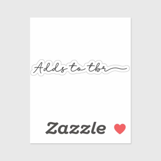 Toevoegen aan TBR Sticker (Vel)