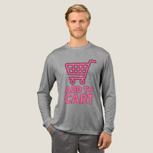 Toevoegen aan winkelwagen – Trendy roze winkelwage Tri-Blend Shirt