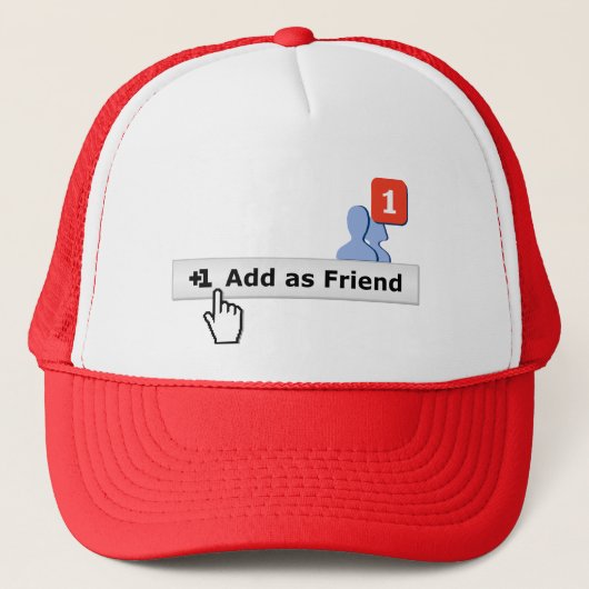 Toevoegen als vriend trucker pet (Voorkant)
