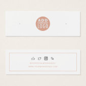 Toevoegen Business Logo Stud Oorbellen Display Kaa Mini Visitekaartjes (Voorkant /achterkant)