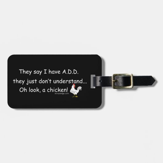 TOEVOEGEN GEZEGDE HUMOR BAGAGELABEL (Voorkant horizontaal)