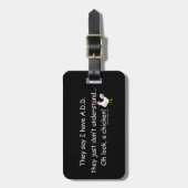 TOEVOEGEN GEZEGDE HUMOR BAGAGELABEL (Voorkant verticaal)