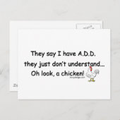 TOEVOEGEN Humor kippen Briefkaart (Voorkant / Achterkant)