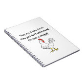 TOEVOEGEN Humor kippen Notitieboek (Rechterzijde)