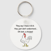 TOEVOEGEN Humor kippen Sleutelhanger (Achterkant)