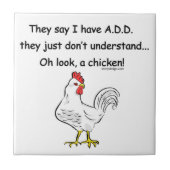 TOEVOEGEN Humor kippen Tegeltje (Voorkant)